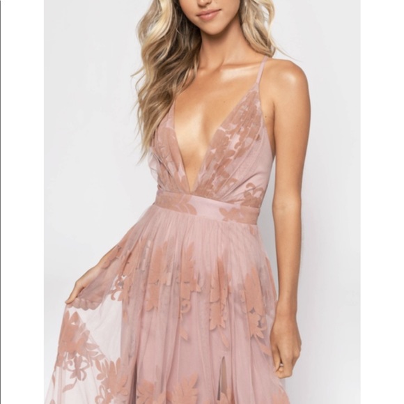 Mauve Floral Maxi - Picture 2 of 12